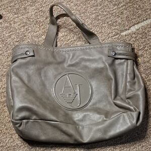 Armani Jeans Gray/brown Shoulder Bag